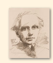 Béla Bartók, tekening van Jarko Aikens, 1984. Archief Heinz Wallisch