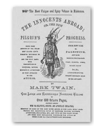 In het jaar van verschijnen van 'A Tramp Abroad', 1880, werd geadverteerd voor het eerdere Euroapa-reisboek van Mark Twain