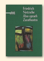 Omslag van de gebonden Reclam-uitgave van Nietzsche’s ‘Also sprach Zaratustra’