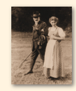 Anna Freud met vader Sigmund in 1913, tijdens een vakantie in de Dolomieten
