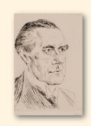 Harry Graf Kessler, detail uit een schilderij van Edvard Munch