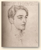 Portret uit 1896 van Lord Alfred Bruce Douglas, door Walter Spindler