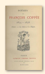 Titelpagina van het derde deel van de zesdelige reeks met de Poésie van François Coppée
