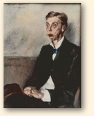 Portret van Eduard von Keyserling, 1900. Schilderij van Lovis Corinth (1858-1925) in de Neue Pinakothek te München