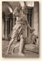 De Diana van Versailles — een Romeinse kopie van een sculptuur van Leochares