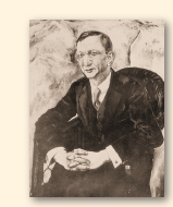 Alfred Döblin, portret uit 1927, geschilderd door Rudolf Schlichter (1890-1955)