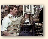 Simon MacCorkindale en Jenny Agutter in de film ´The Riddle of the sands´ uit 1979