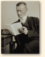 Hermann Hesse in 1927; foto van Gred Widmann