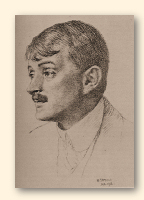 Portret van John Masefield in januari 1912, door William Strang (1859-1921)