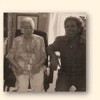 Alicia de Larrocha ontvangt Marcel Worms in haar woning te Barcelona, in juli2006
