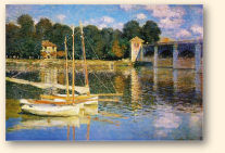 'Le Pont d'Argenteuil' van Claude Monet