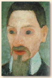 Rainer Maria Rilke, onvoltooid portret uit 1906 door Paula Modersohn-Becker