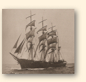 Het zeilschip Gilcruix, een White Star ship, waarop John Masefield zijn leertijd doorbracht