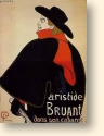 'Aristide Bruant dans son cabaret' (1893) van Henri de Toulouse-Lautrec