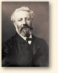 Jules Verne, foto van Nadar, omstreeks 1890