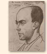 Alexander Voormolen in december 1924, zoals Jan Toorop hem zag