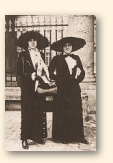 De beide zussen Nadia en Lili Boulanger in 1913