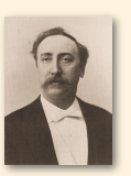 De componist Bernard Zweers (1854-1924); foto uit 1896