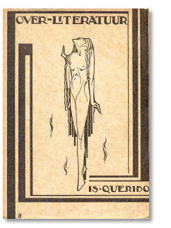 Over literatuur – Is. Querido, bandontwerp: Pieter Hofman (1924)